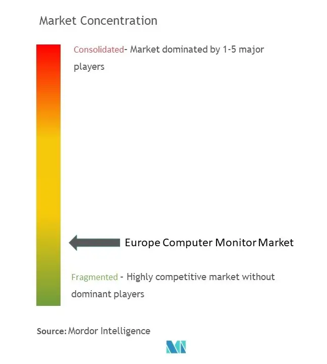 Europe Computer Monitor Market Concentration