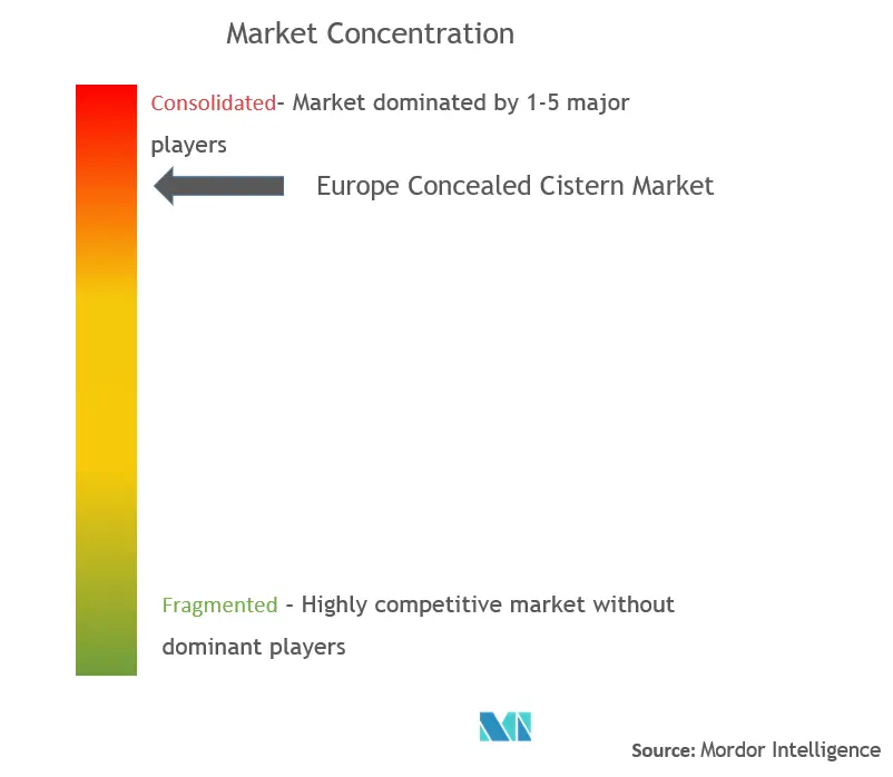 Europe Concealed Cistern Market Concentration