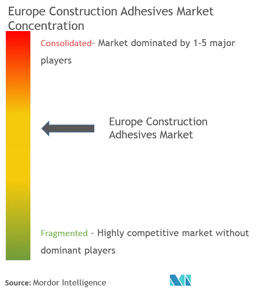 Europe Construction Adhesives Market - Market Concentration.png