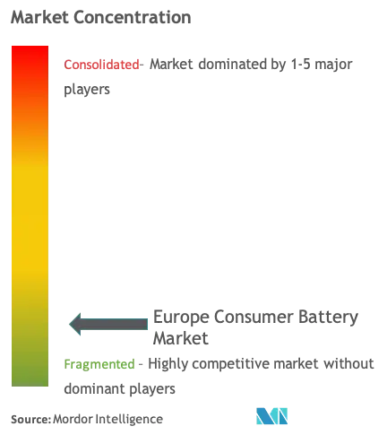 Batería de consumo en EuropaConcentración del Mercado