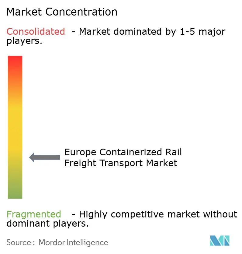 Europe Containerized Rail Freight Transport Market Concentration