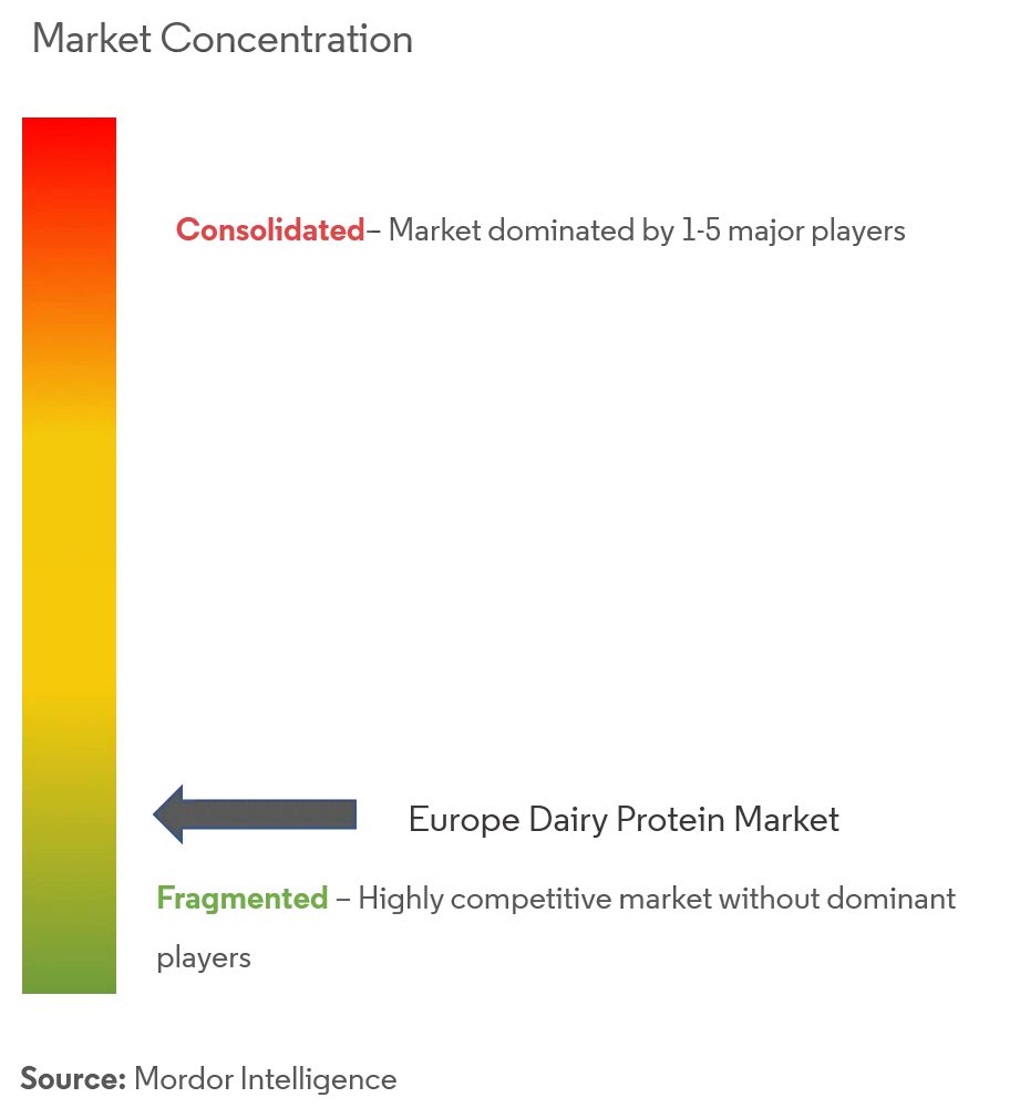 Proteína láctea de EuropaConcentración del Mercado