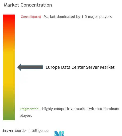 ヨーロッパデータセンターサーバ市場集中度