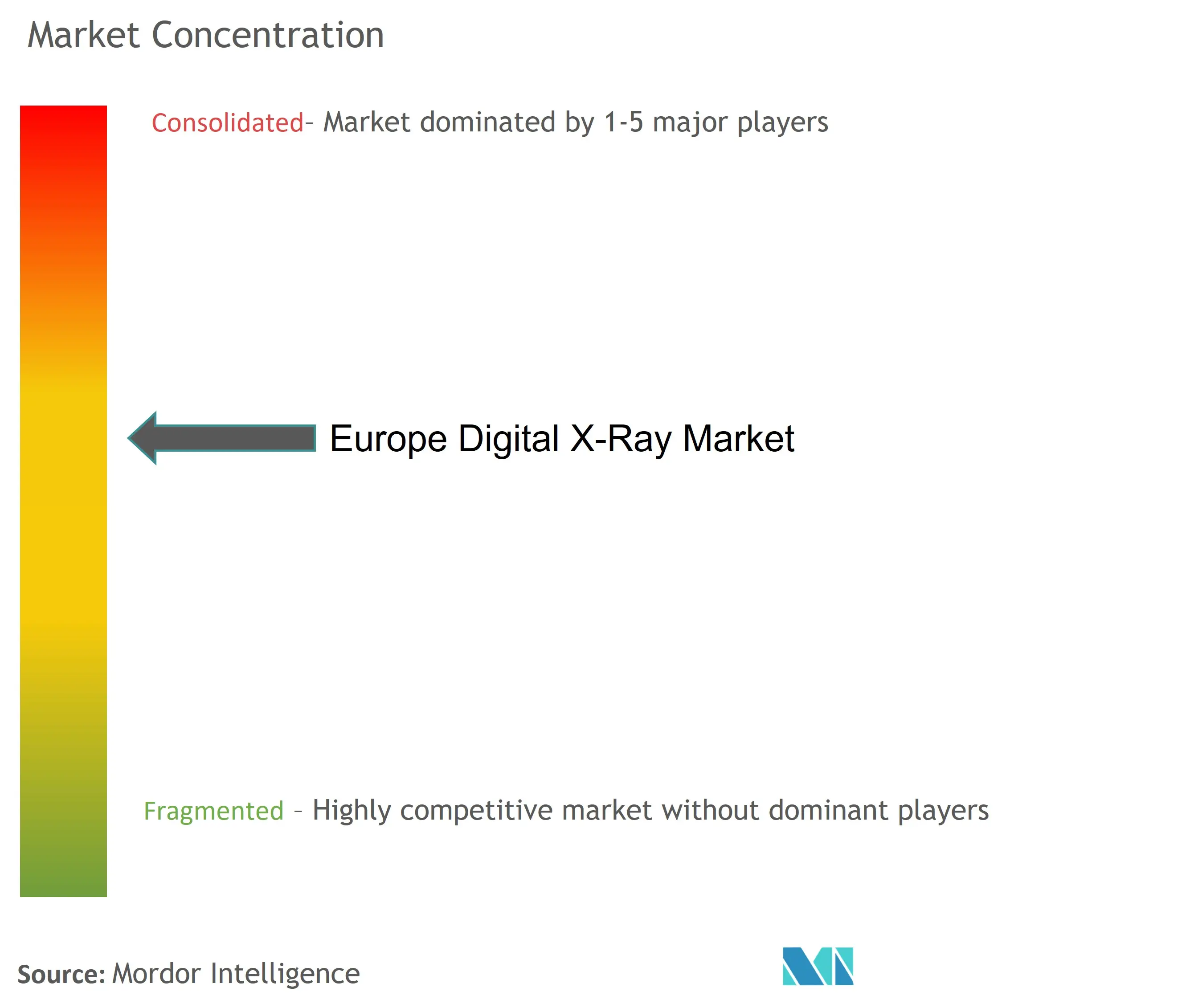 欧州デジタルX線市場の集中度