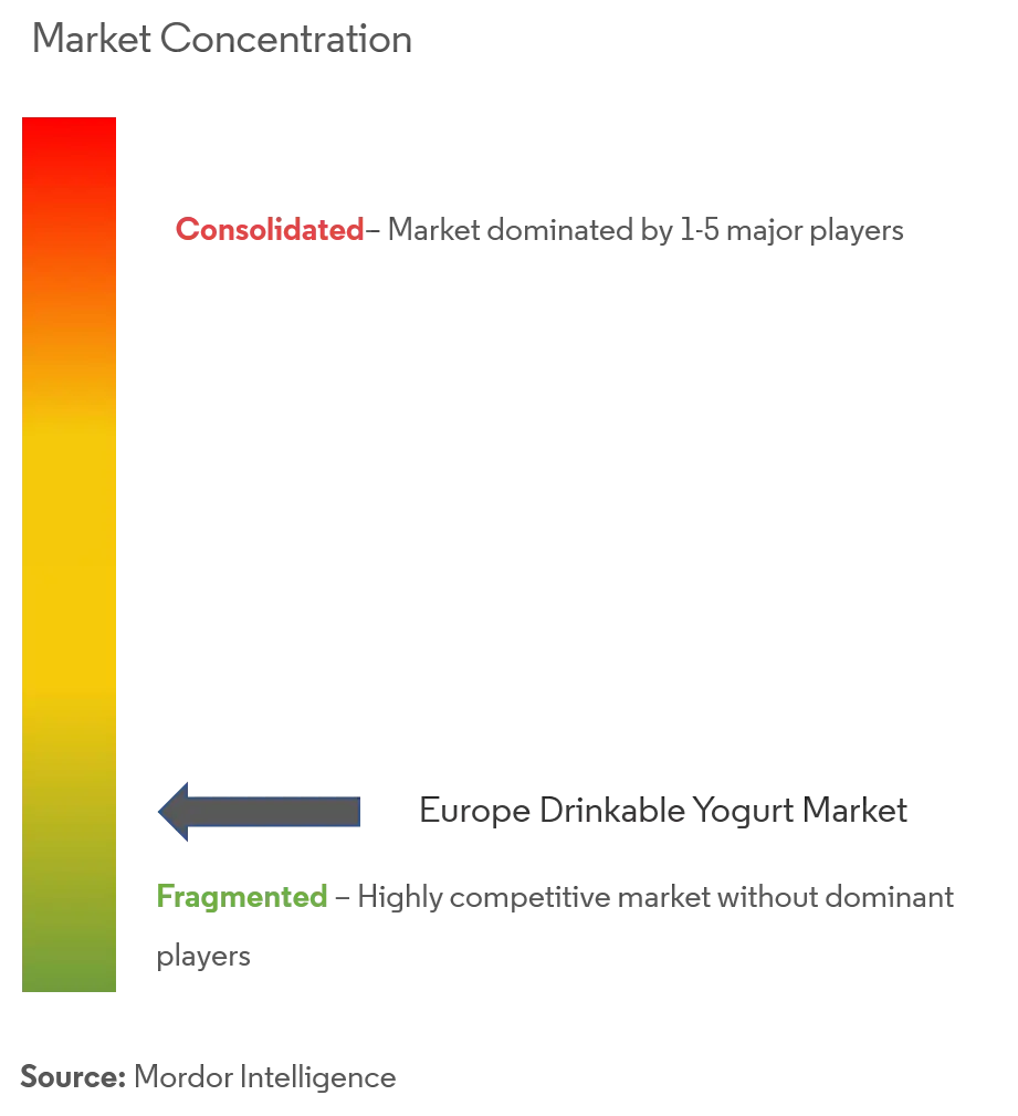 Europe Drinkable Yogurt Market Concentration