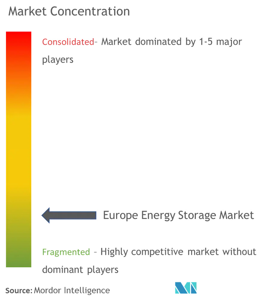 تركيز سوق تخزين الطاقة في أوروبا
