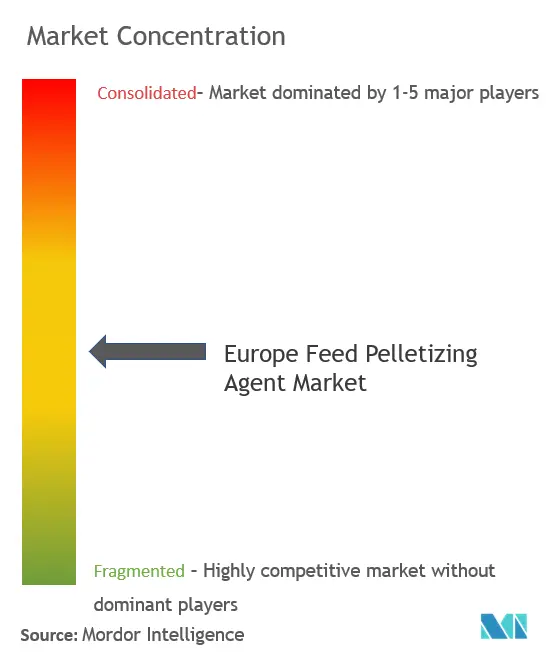 Agents de pelletisation d'alimentation en EuropeConcentration du marché