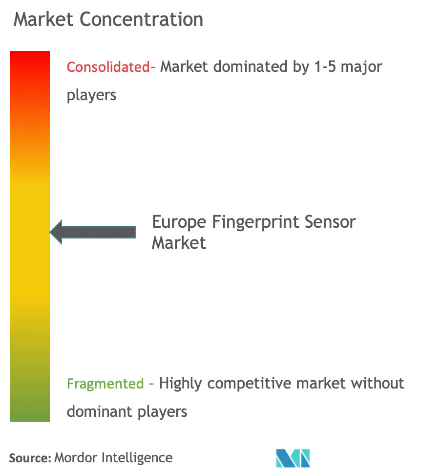 Europe Fingerprint Sensor Market Concentration