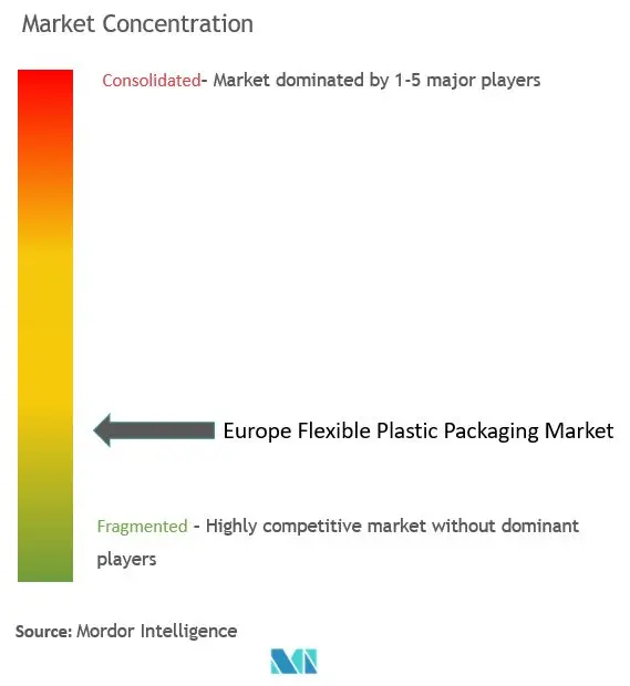 Europe Flexible Plastic Packaging Market Concentration