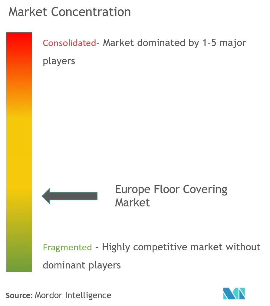 Europe Floor Covering Market Concentration