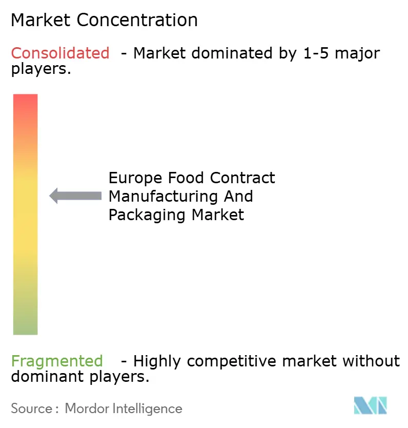 Europe Food Contract Manufacturing & Packaging Market Concentration