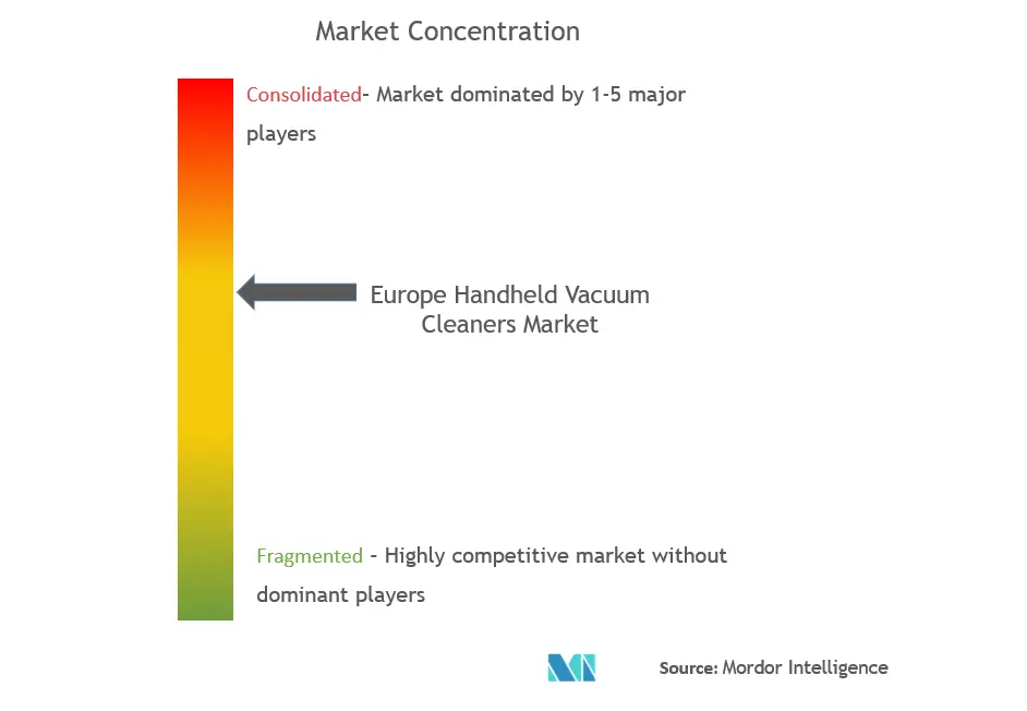 Europe Handheld Vacuum Cleaners Market Concentration