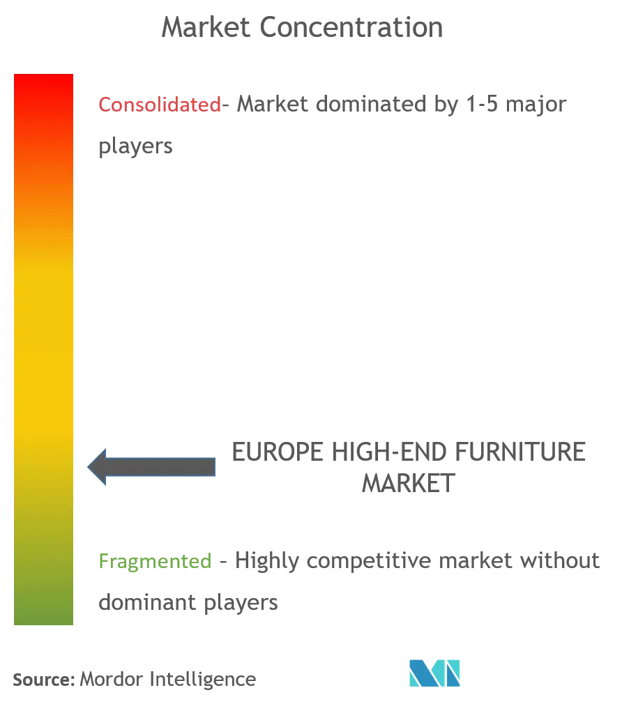 Europe High-End Furniture Market Concentration