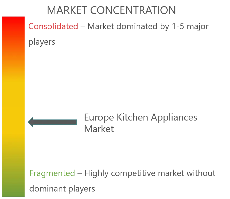 Europe Kitchen Appliances Market Concentration