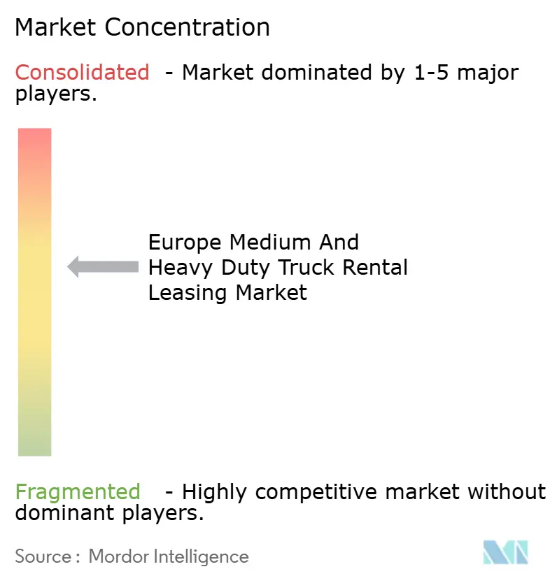 Europe Heavy Duty Truck Rental Market Concentration