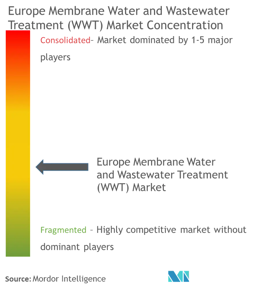 Europe Membrane Water & Wastewater Treatment Market - Market Concentration.png