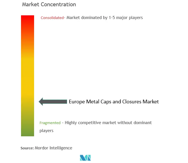 Europe Metal Caps And Closures Market Concentration