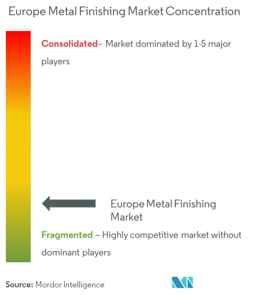 Finition des métaux en EuropeConcentration du marché