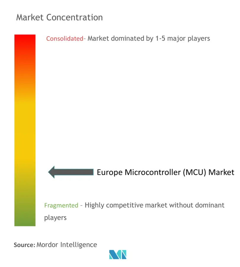 Europe Microcontroller (MCU) Market - Market Concentration.png