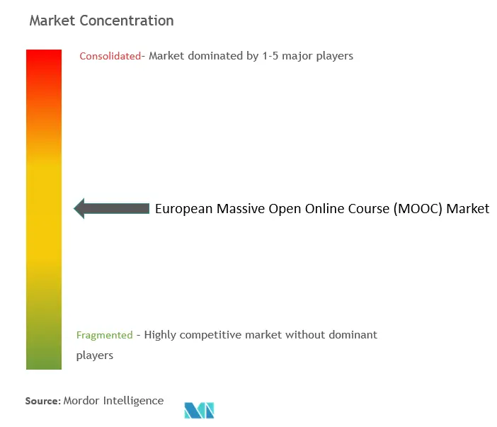 欧州MOOC市場の集中度