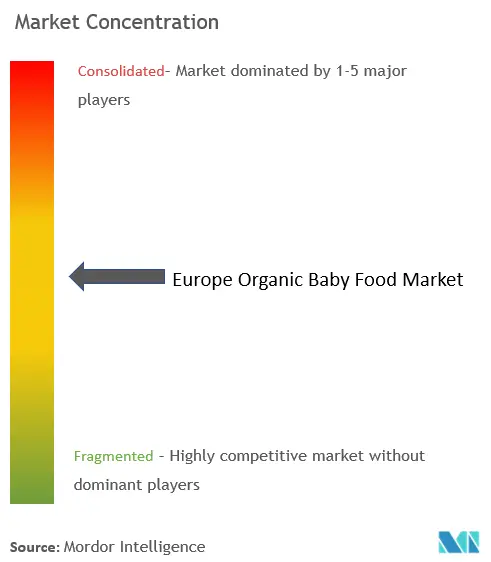 ヨーロッパのオーガニックベビーフード市場 - Market concentration.png