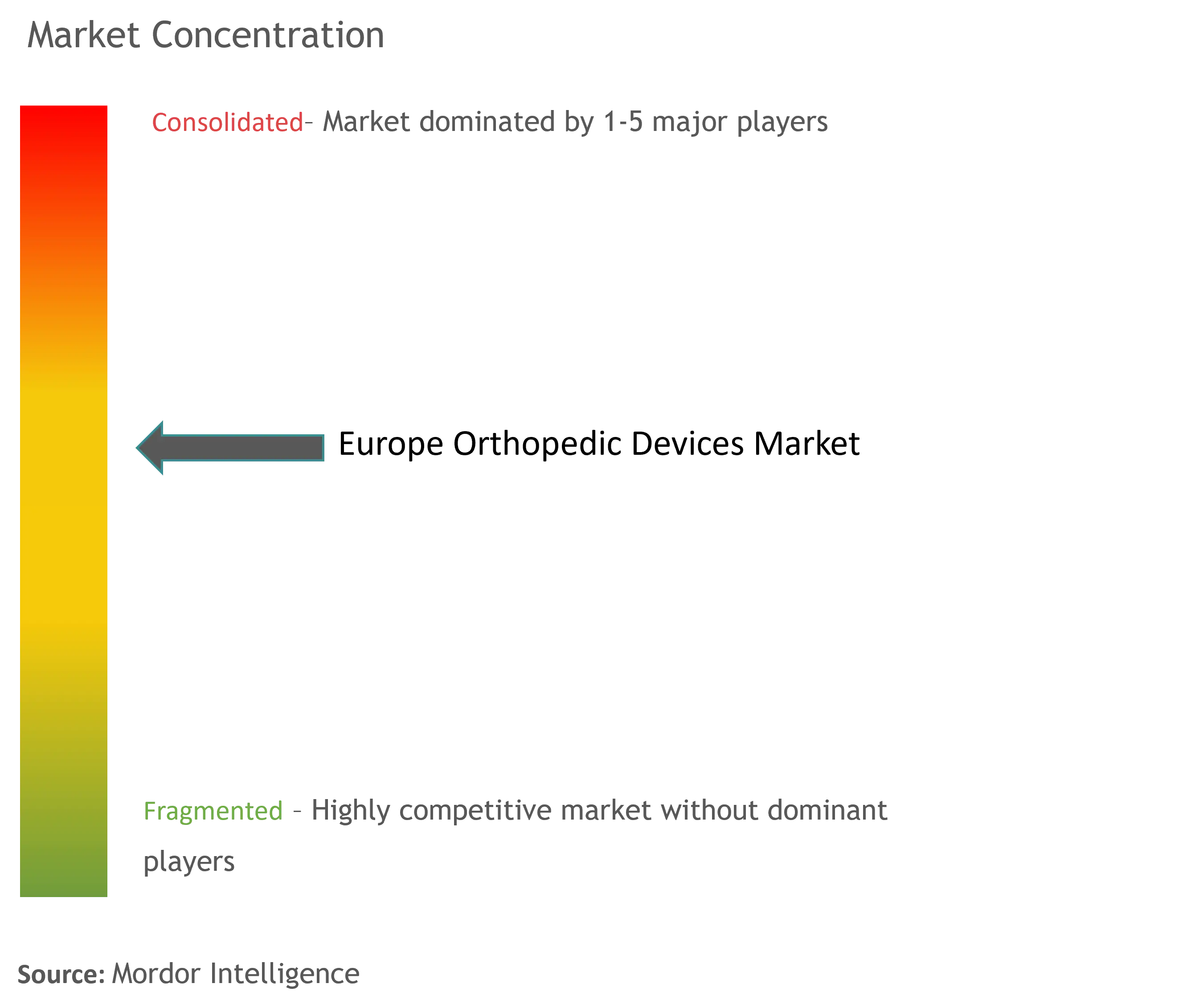 Europe Orthopedic Devices Market Concentration