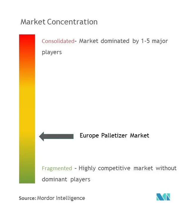 Paletizador EuropaConcentración del Mercado