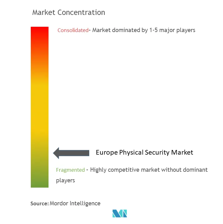 Europe Physical Security Market Concentration