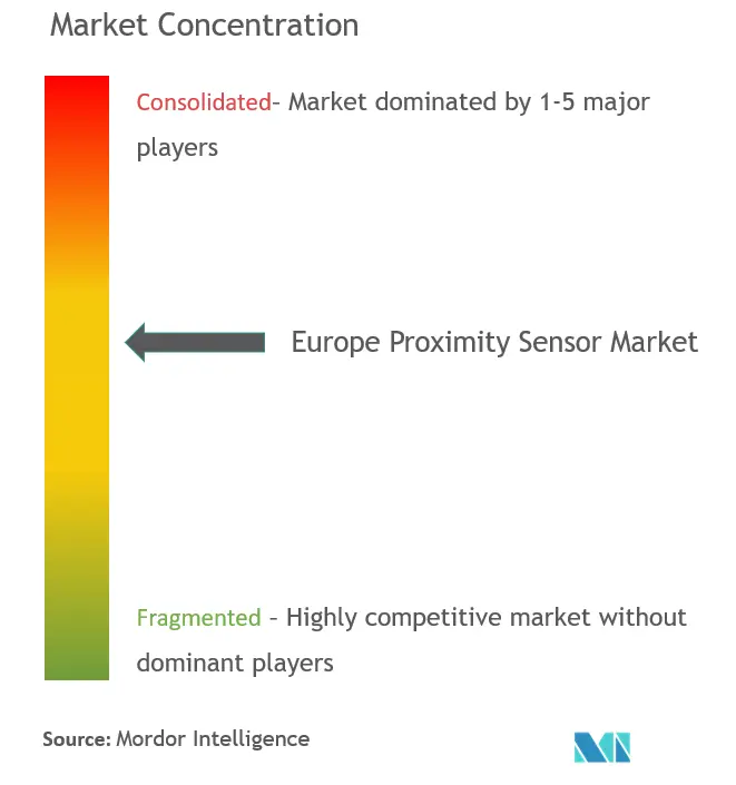 ヨーロッパの近接センサー市場集中度