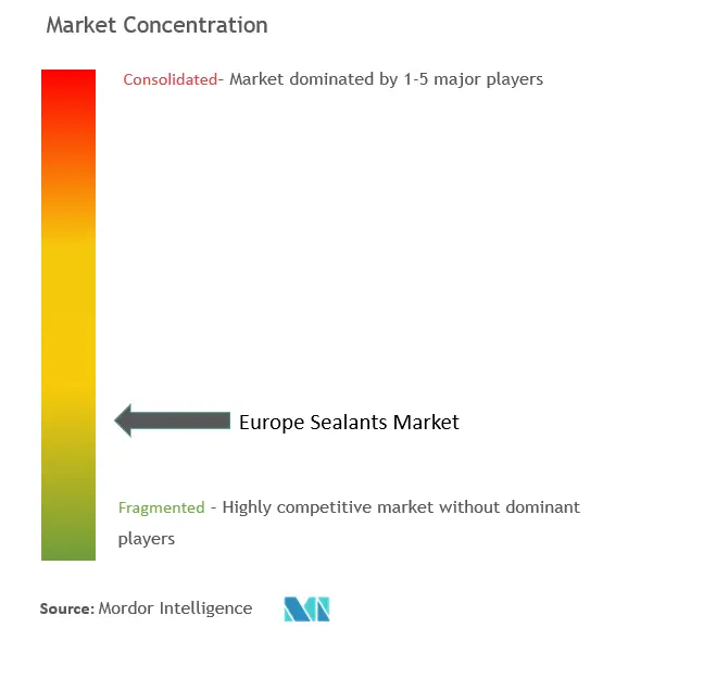 ヨーロッパのシーラント市場集中度