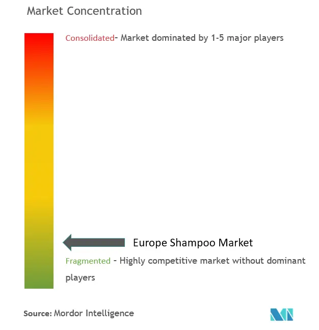 Champú EuropaConcentración del Mercado