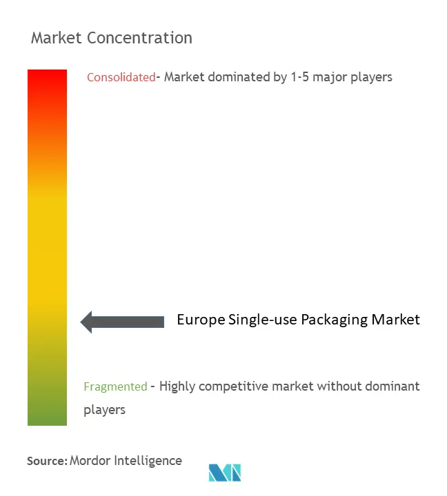Europe Single-use Packaging Market Concentration