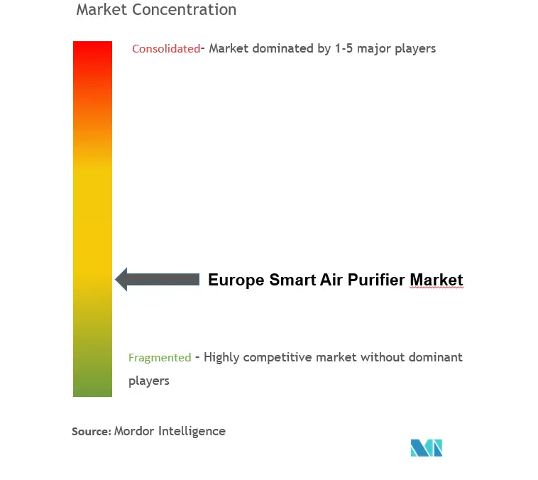 ヨーロッパのスマート空気清浄機市場集中度