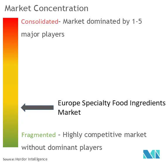 Europe Specialty Food Ingredients Market Concentration