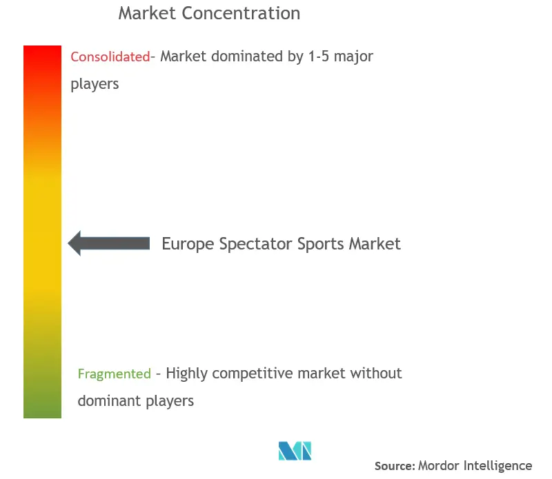 Europe Spectator Sports Market Concentration