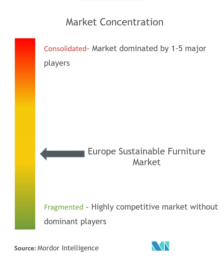 Europe Sustainable Furniture Market Concentration