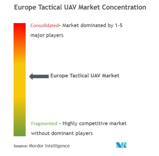 Concentração tática do mercado de UAV na Europa