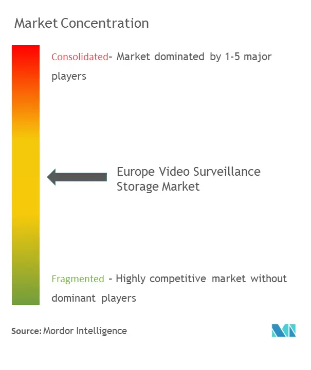 Europe Video Surveillance Storage Market Concentration