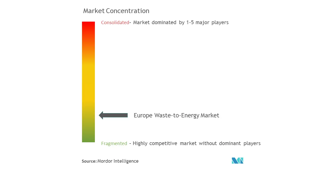 Europe Waste-to-Energy Market Concentration