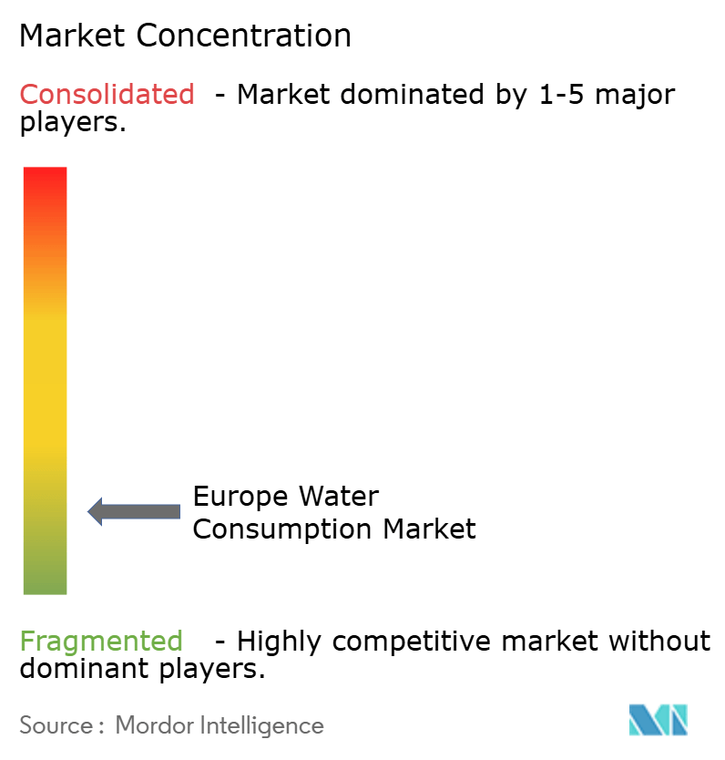 Europe Water Consumption Market Concentration