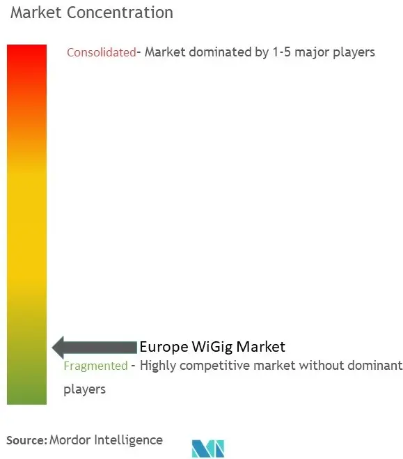 Concentración del mercado WiGig en Europa