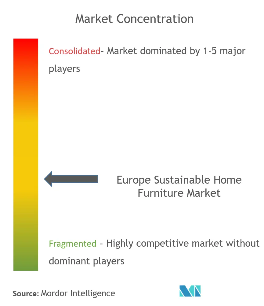 Europe Sustainable Home Furniture Market Concentration