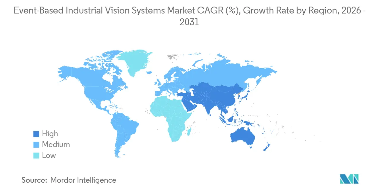 Event-Based Industrial Vision Systems Market Growth Rate by Region