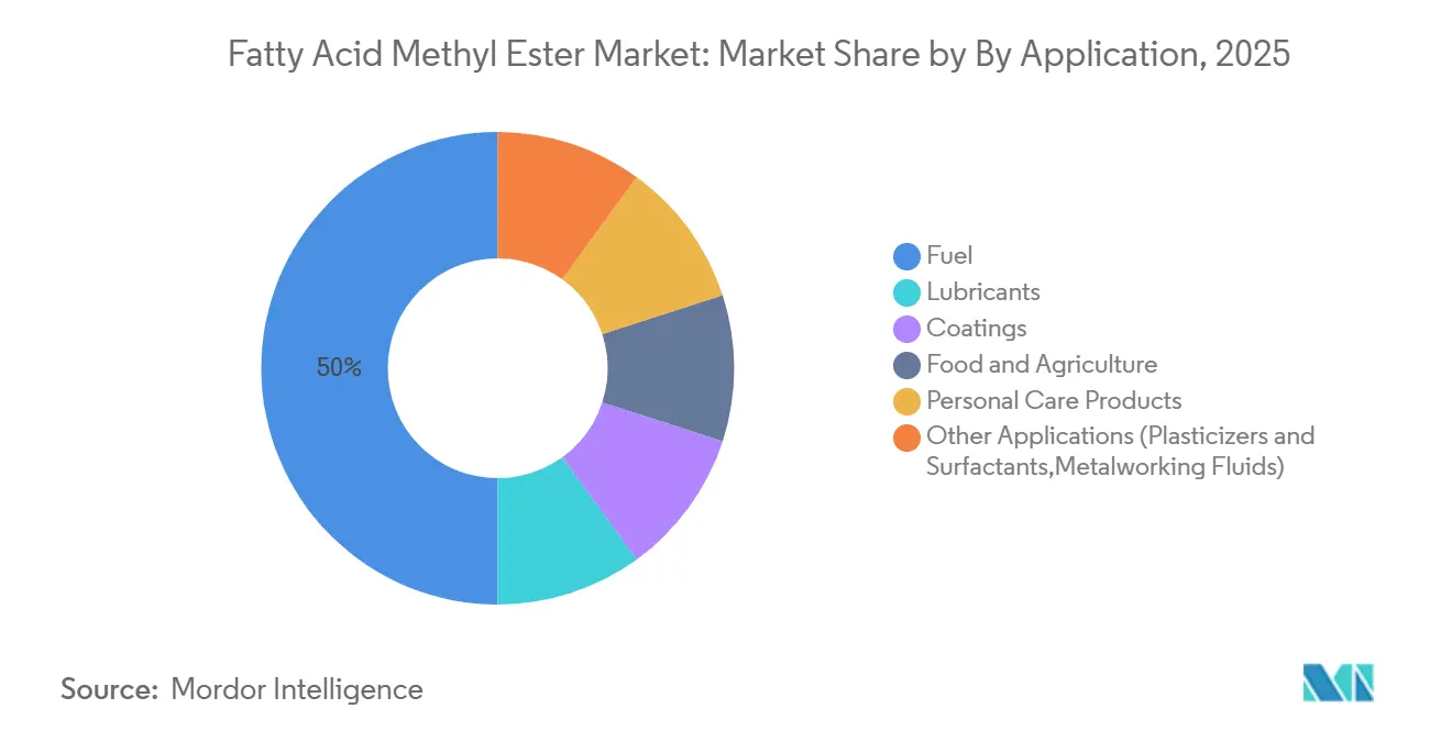 Fatty Acid Methyl Ester Market: Market Share by By Application