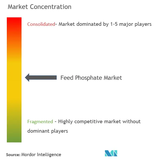 Phosphate alimentaireConcentration du marché