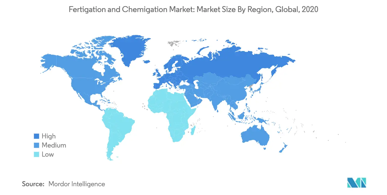 Fertigation & Chemigation Market Size By Region