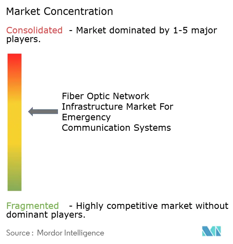 Fiber Optic Network Infrastructure Market For Emergency Communication Systems Market Concentration