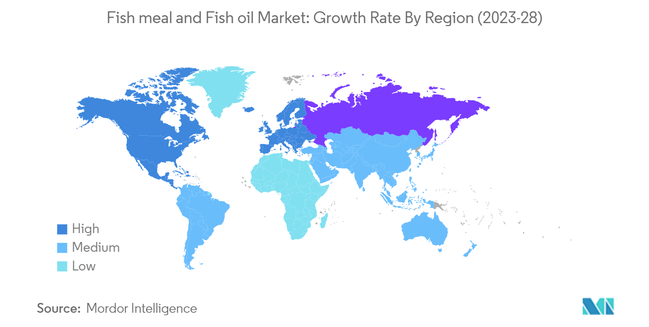 Fishmeal and Fishoil Market: Fish meal and Fish oil Market: Growth Rate By Region (2023-28)