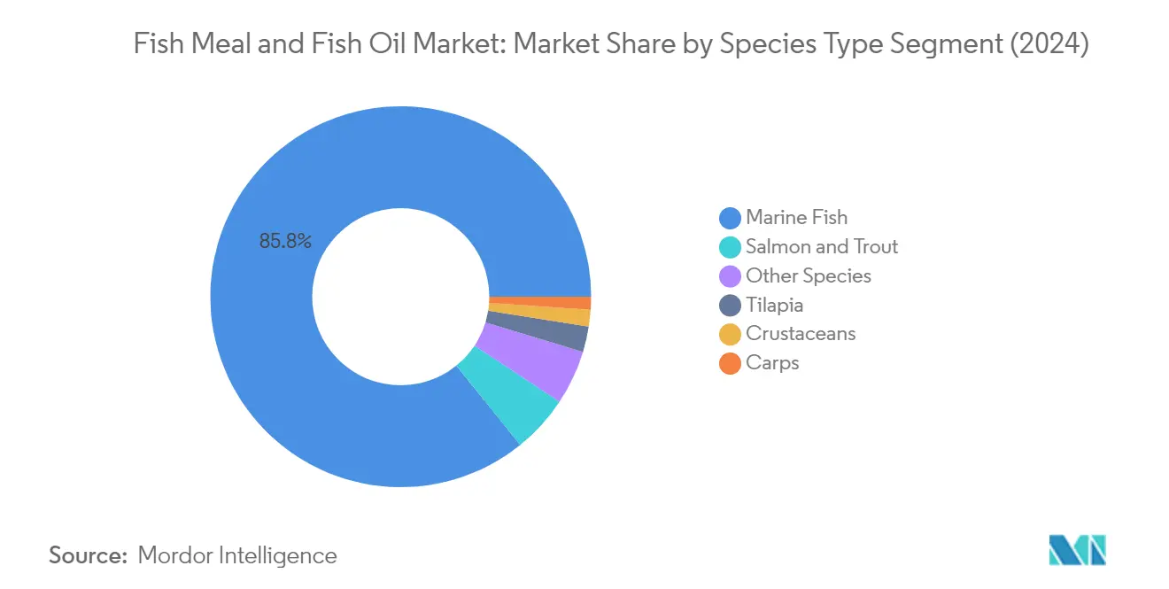 Market Analysis of Fishmeal And Fishoil Market: Chart for By Species Type