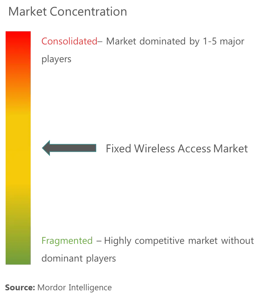 固定無線アクセス市場の集中